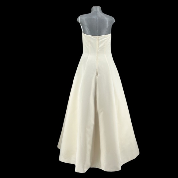 Davids Bridal MichaelAngelo Lt Gold Wedding Gown EUC Size 14 Style T8076 - Picture 6 of 11